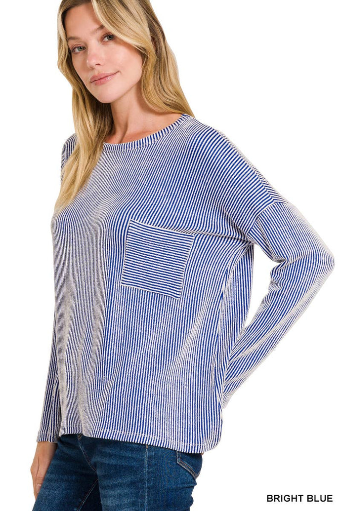 Ribbed Oversized Long Sleeve