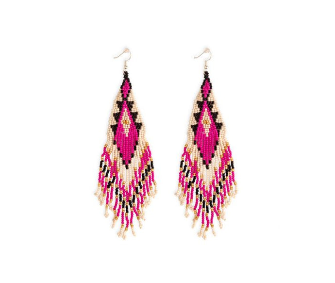 Leh-onaki Beaded Earrings