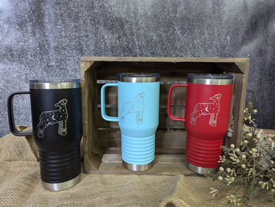 Starry Night Lamb Travel Mug - 20 oz