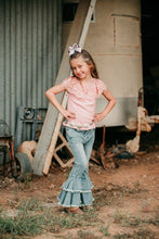 Ruffle Denim Bells, Size 6-7
