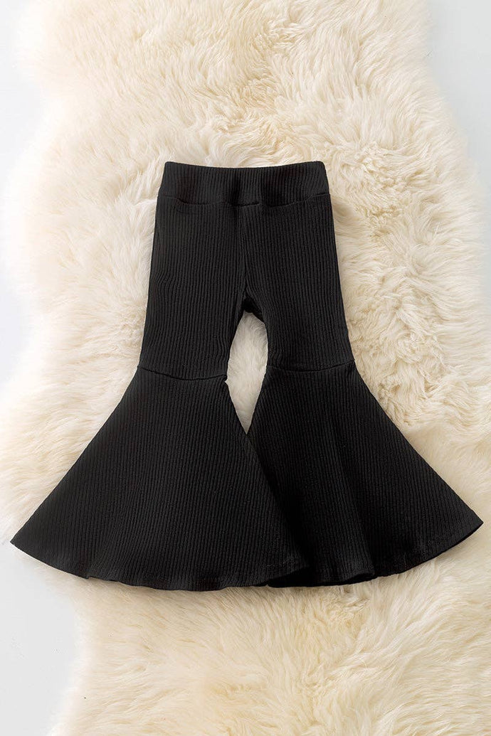 Girls ribbed bell bottoms