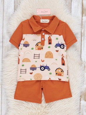 Bronze Farm Days Polo Outfit