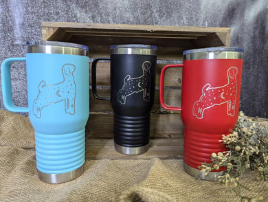 Starry Night Goat Travel Mug - 20 oz
