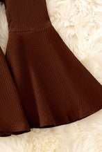 Girls ribbed bell bottoms