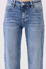 P1549W-MA MID RISE COMFORT STRETCH TROUSER WIDE LEG JEANS