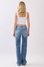 P1549W-MA MID RISE COMFORT STRETCH TROUSER WIDE LEG JEANS