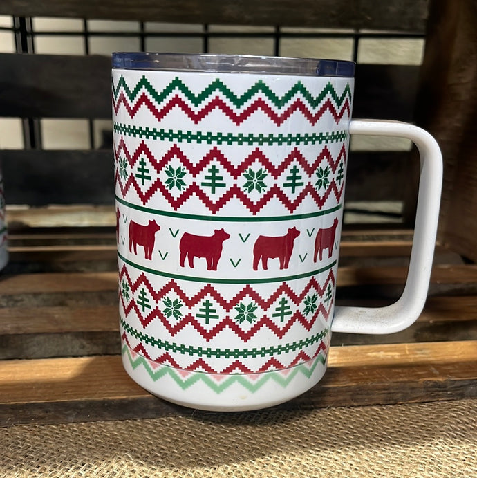 Christmas Sweater Steer mug