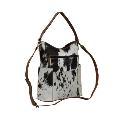 Monochrome Fiesta Leather & Hairon Bag