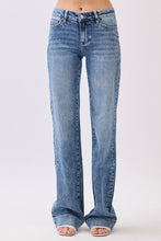 P1549W-MA MID RISE COMFORT STRETCH TROUSER WIDE LEG JEANS