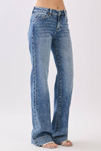 P1549W-MA MID RISE COMFORT STRETCH TROUSER WIDE LEG JEANS