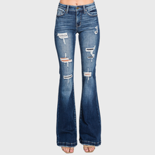 P221FM-MD (OPEN PACK) DESTROYED MID RISE STRETCH FLARE