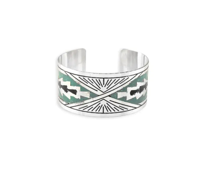 Day Rise Etched Cuff Bracelet